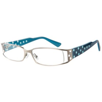 Petrol Domino Fashion Reading Glasses