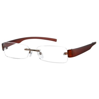 Brown Delta Fashion Reading Glasses