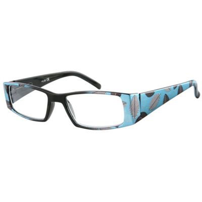 Turquoise Petal Fashion Reading Glasses