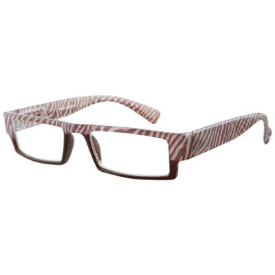Brown Tribal Fashion Reading Glasses