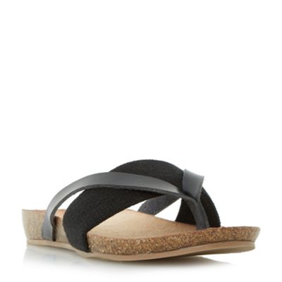 dune head over heels flat sandals