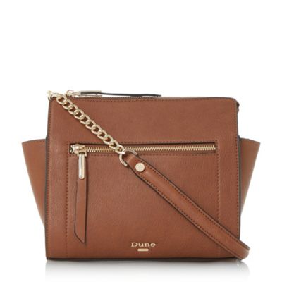 dune tan cross body bag