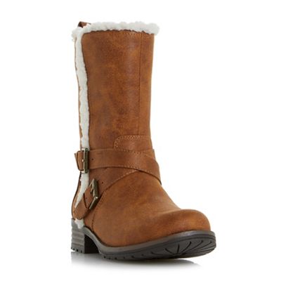 dune tan calf boots