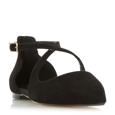 dune black flat shoes