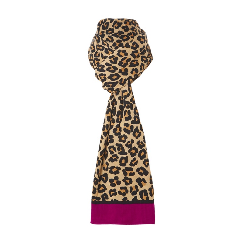 Dune - Bright Pink 'Leo' Leopard Print Scarf Review