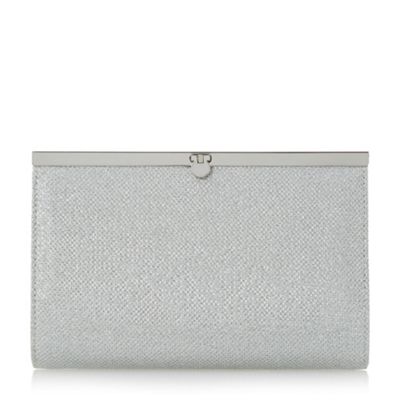 debenhams silver clutch bag