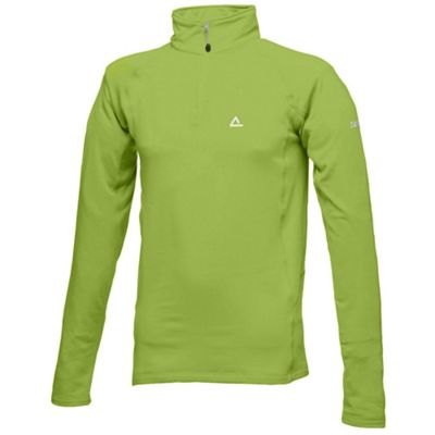 Green Mens Lightweight Fleece 1/2 Zip Jacket