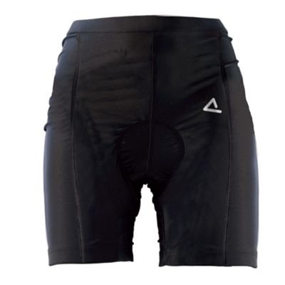 Black Kiss Ass stretch and padded cycle shorts