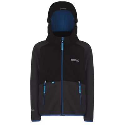 	       Regatta Kids Black arowana lightweight softshell jacket | Debenhams	    