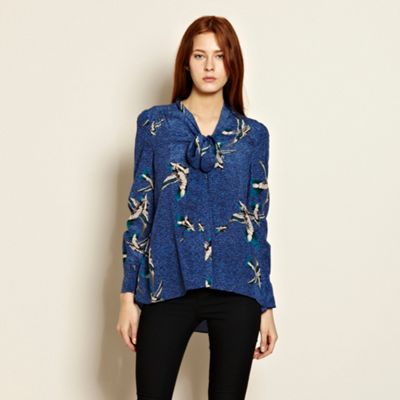 Warehouse Skylark Print Blouse