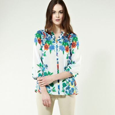 Warehouse Placement Floral Blouse