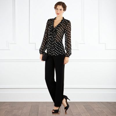 Coast Tatianna Spot Long Sleeve Blouse