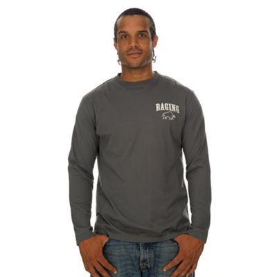 Grey long sleeve t-shirt