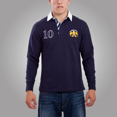 Navy Number 10 Rugby Jersey Top