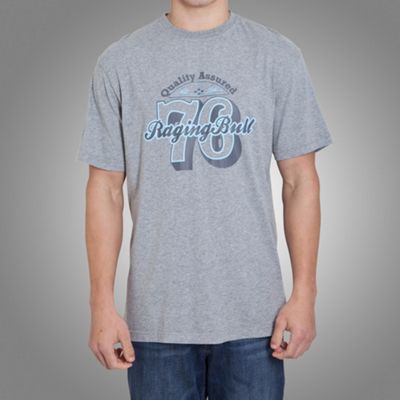 Raging Bull 76ers T-Shirt Marl Grey