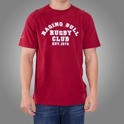 Raging Bull Rugby Club T-Shirt Red