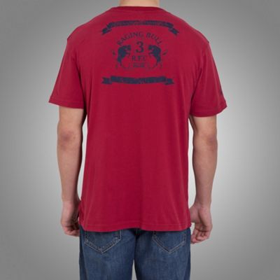 Raging Bull Multi Crest T-Shirt Deep Red