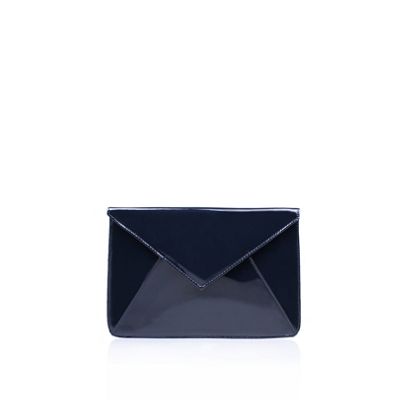 carvela blue clutch bag