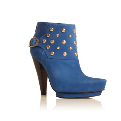 Blue Study Ankle boots