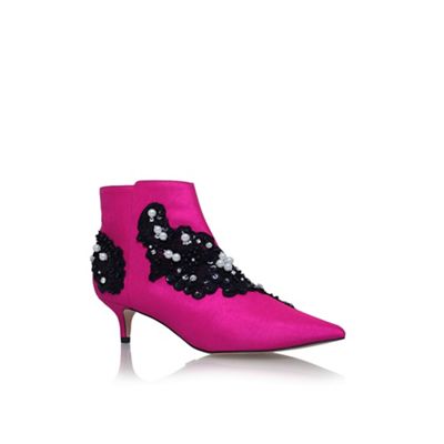 kurt geiger pink ankle boots