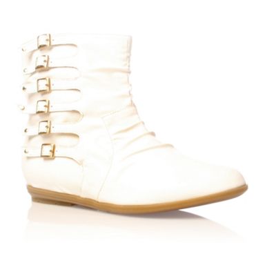 White Jessica Ankle boots