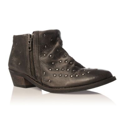 Black Stud Ankle boots