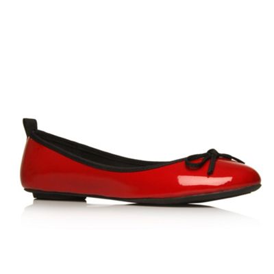 Red Lola flat shoes