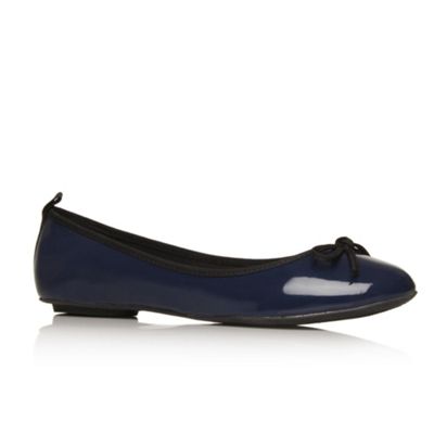 Navy Lola  flat shoes