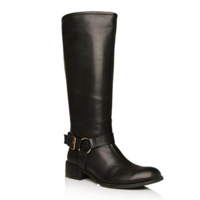 Black Wesley Knee High Boots