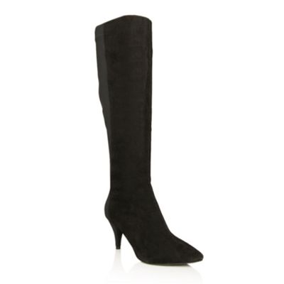Black Winnie Knee High Boots
