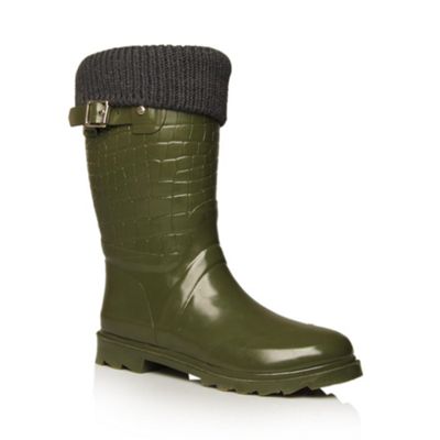 Khaki Sleet Calf boots