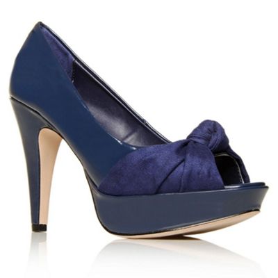 Blue Bardot High heel shoes