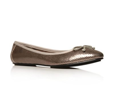 Metallic Leena Flat Shoes