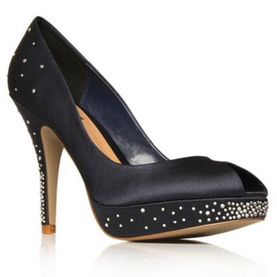 Navy Hampton High heel shoes
