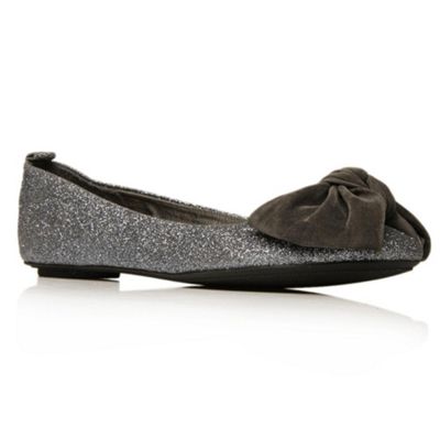 Metallic Licorice Flat shoes
