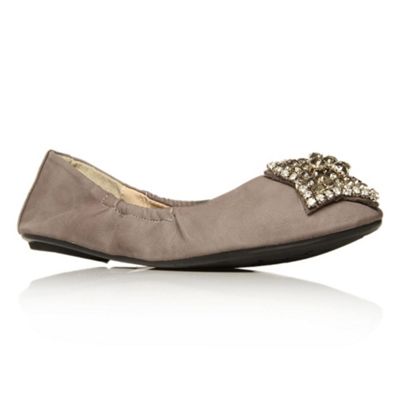Grey Lucky Flat shoes
