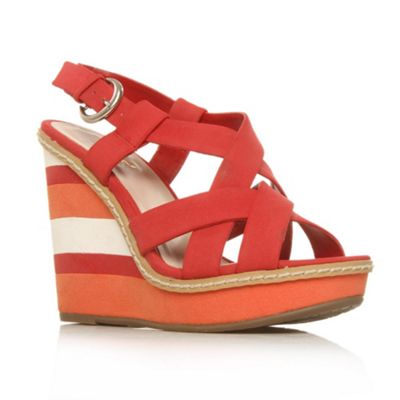 Red Piper High Heel Shoes