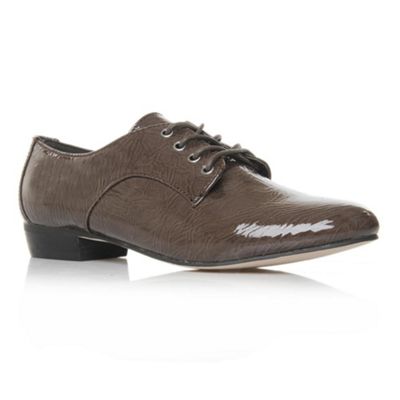 Grey Lincoln Flat Shoes
