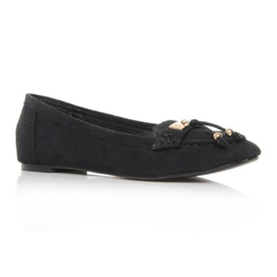 Black Lohan Flat Shoes