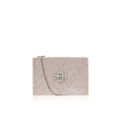 debenhams silver clutch bag