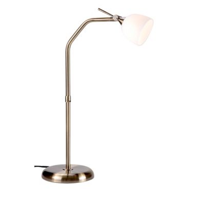 Litecraft Antique Brass Venus Halogen Floor Lamp