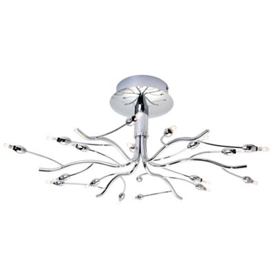 Polished Chrome Twiggy 18 Lamp Ceiling Light