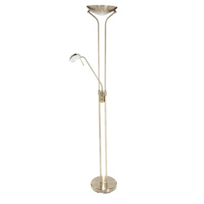 Mother and Child Antique Brass Floor Lamp