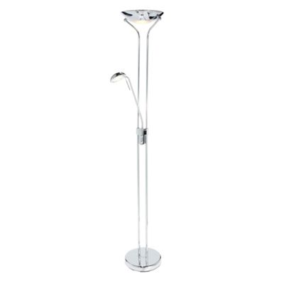 Litecraft Mother And Child Polished Chrome Floor Lamp