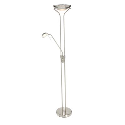 Mother and Child Satin Chrome Floor Lamp