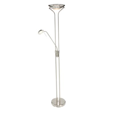 Litecraft Mother And Child Satin Chrome Floor Lamp