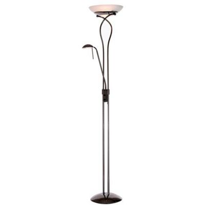 Litecraft Mother and child titanium floor lamp with twist