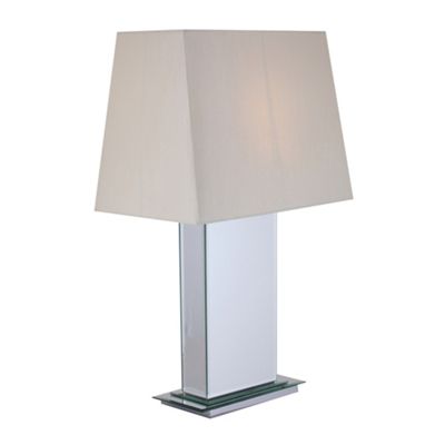 Lewis Clear Glass and Chrome Table Lamp