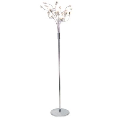 Litecraft Polished Chrome Crazy 7 Light Floor Lamp