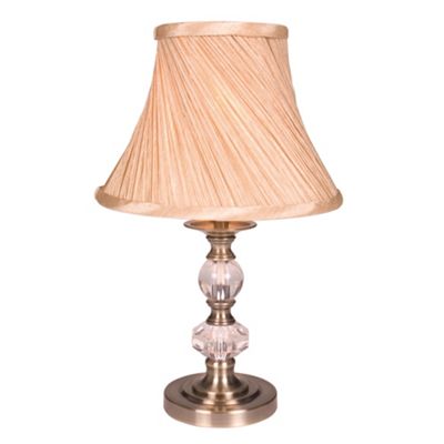Litecraft Antique Brass Mini Floor Table Lamp